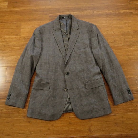 Kenneth Cole Awareness Sport Coat Approx 42R Slim Fit Gray - Picture 3 of 7